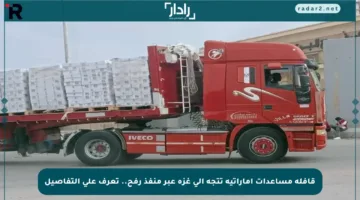 قافلة مساعدات إماراتية تتجه إلى غزة عبر منفذ رفح.. تعرف على التفاصيل